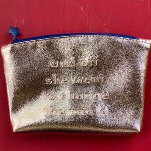 IPSY And off she went to change the world makeup bag